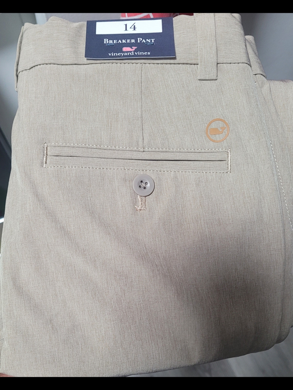 Vineyard Vines Khaki Performance Breaker Pants